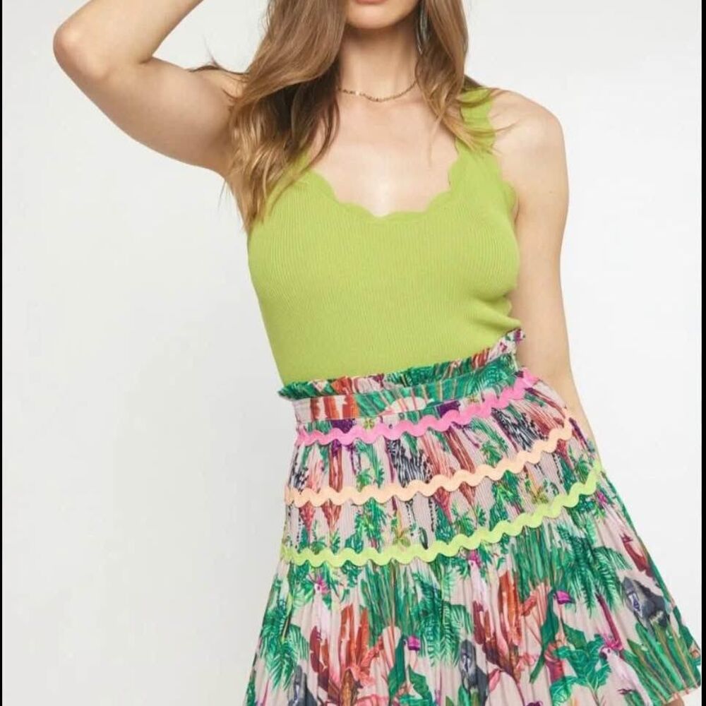 Entro Anthropologie high waisted skirt in Multi - Colors size M